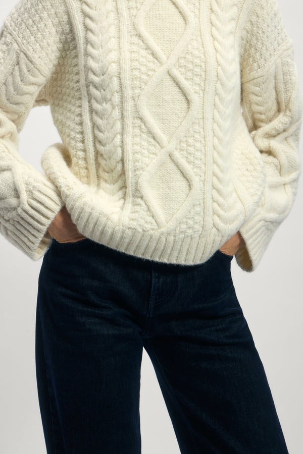 Sweater in Baby Alpaca Blend
