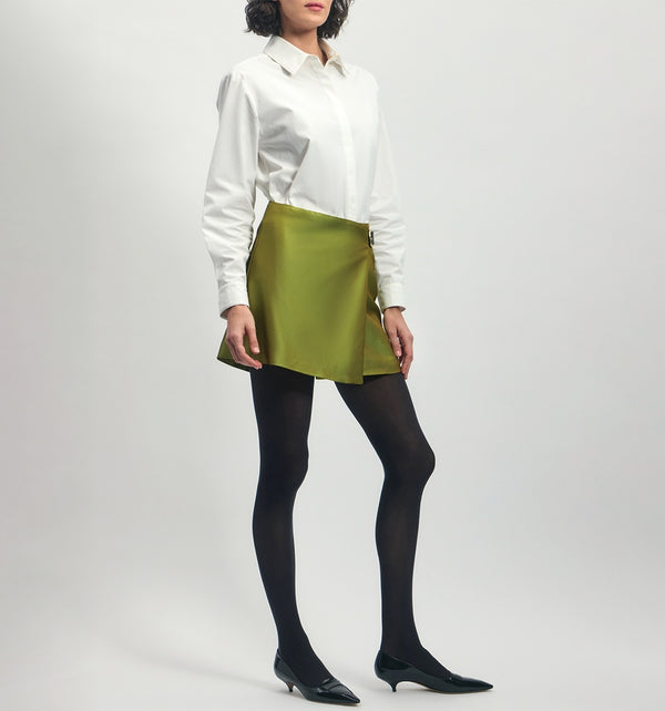 Mini Wrap Skirt in Viscose