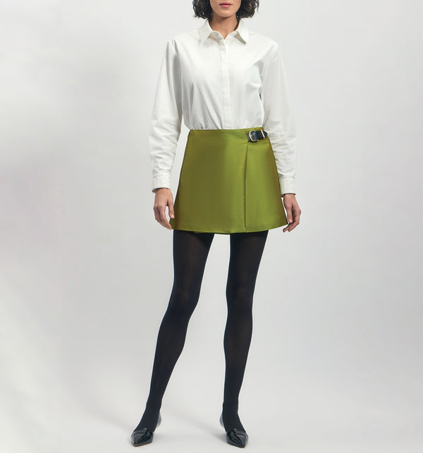 Mini Wrap Skirt in Viscose