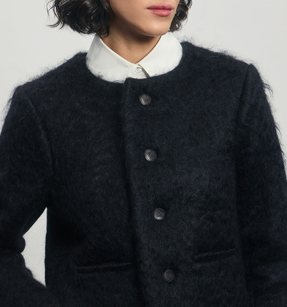 Cardigan Jacket in Mohair Blend