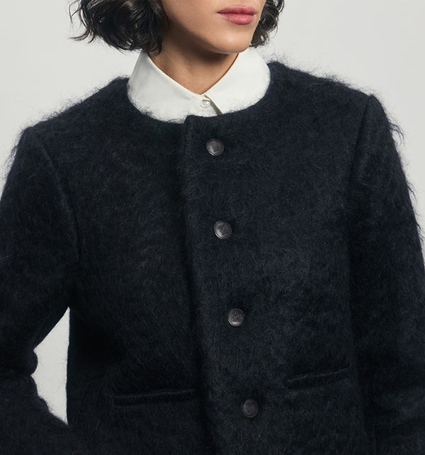 Cardigan Jacket in Mohair Blend