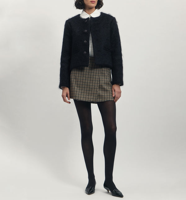 Cardigan Jacket in Mohair Blend