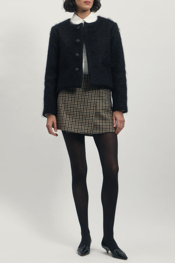 Cardigan Jacket in Mohair Blend