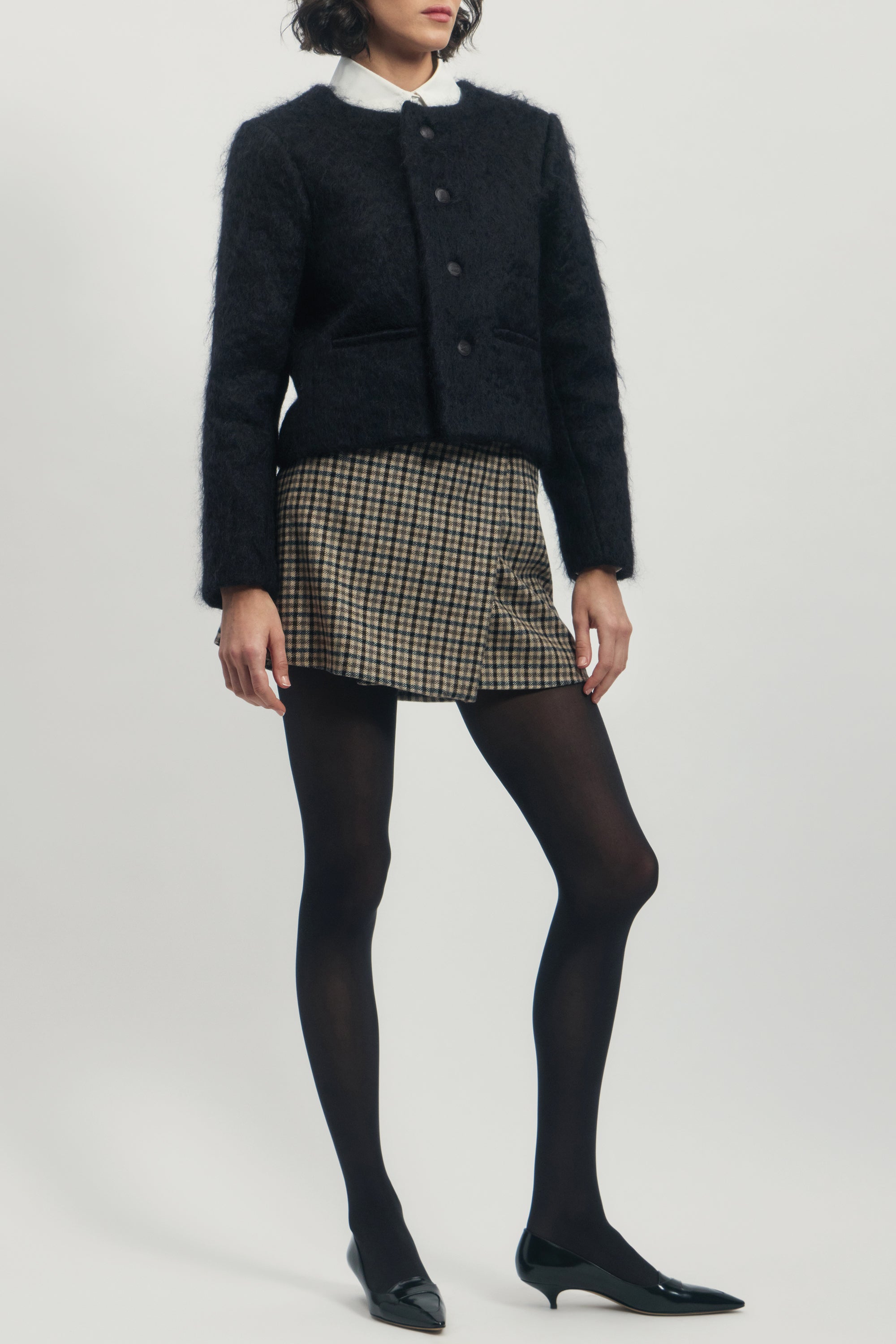 Cardigan Jacket in Mohair Blend
