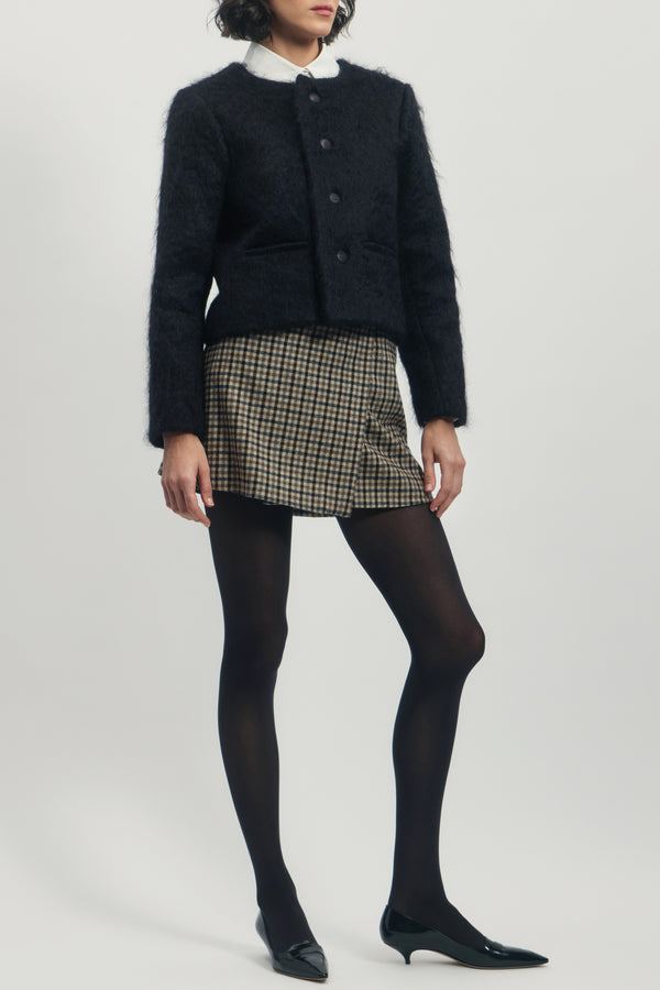 Cardigan Jacket in Mohair Blend