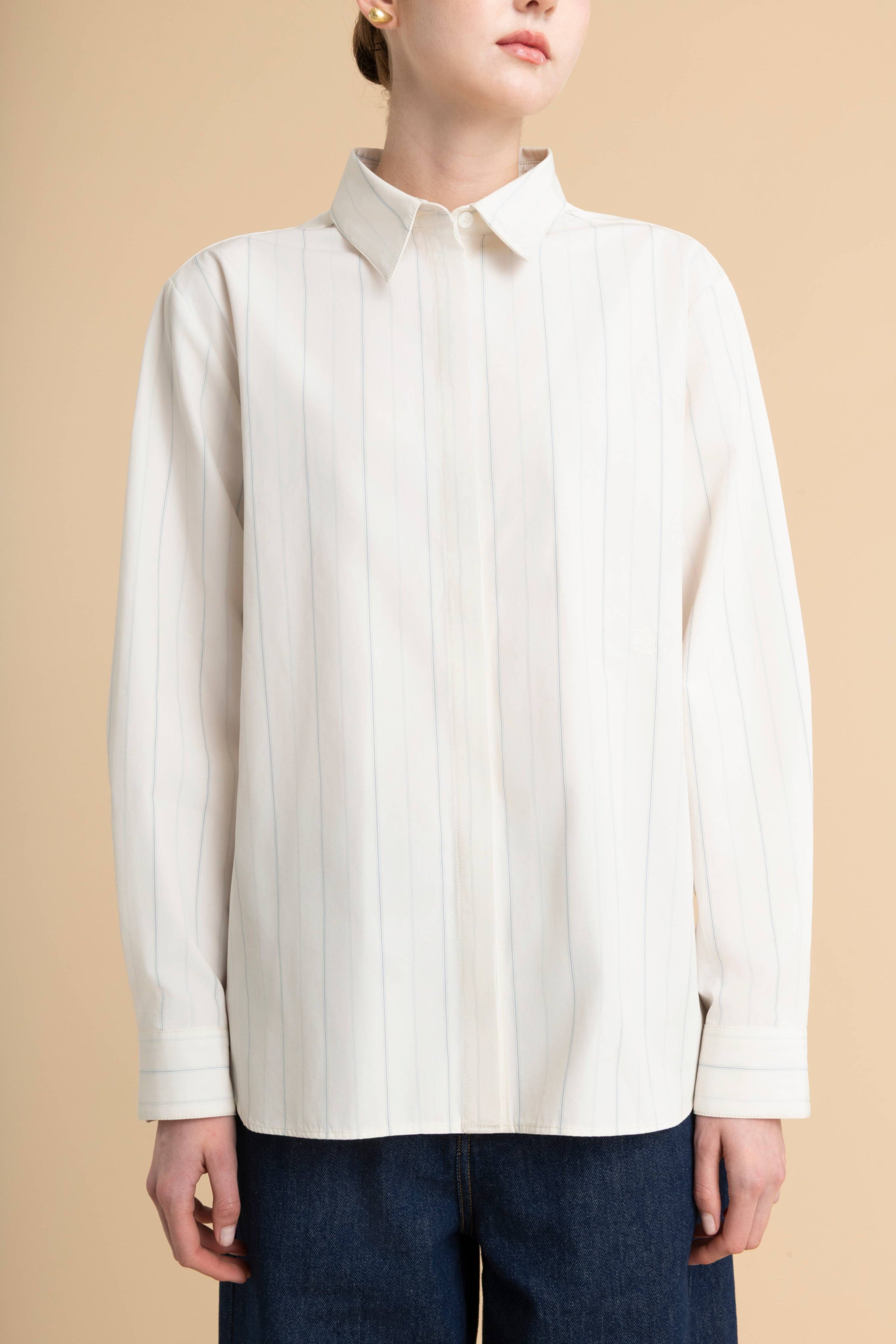 Striped Shirt in Poplin
