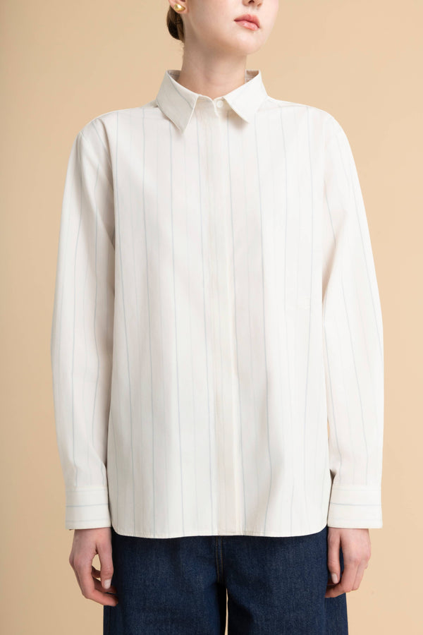 Striped Shirt in Poplin
