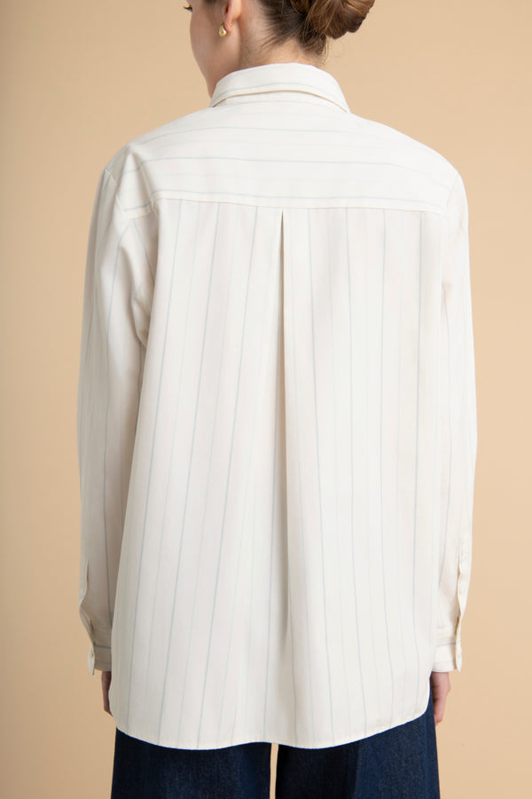 Striped Shirt in Poplin