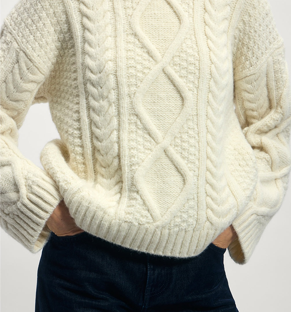 Sweater in Baby Alpaca Blend