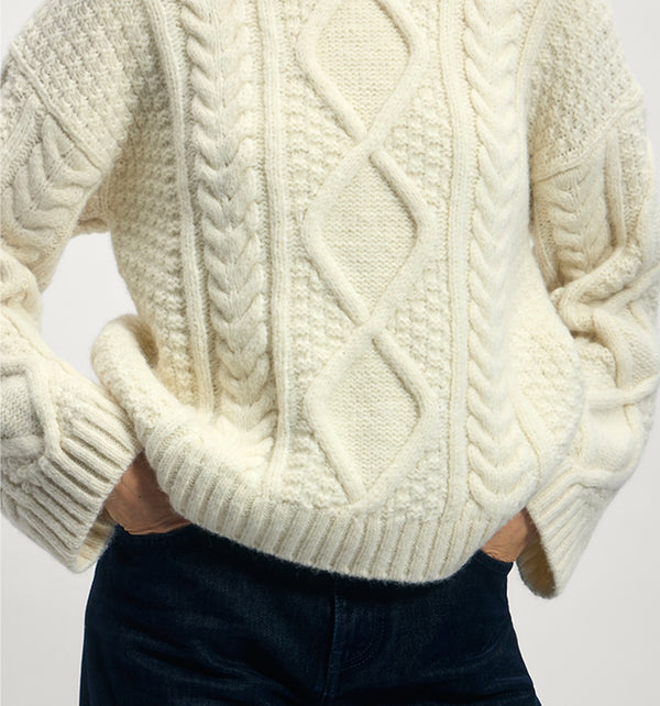 Sweater in Baby Alpaca Blend