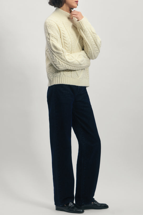 Sweater in Baby Alpaca Blend