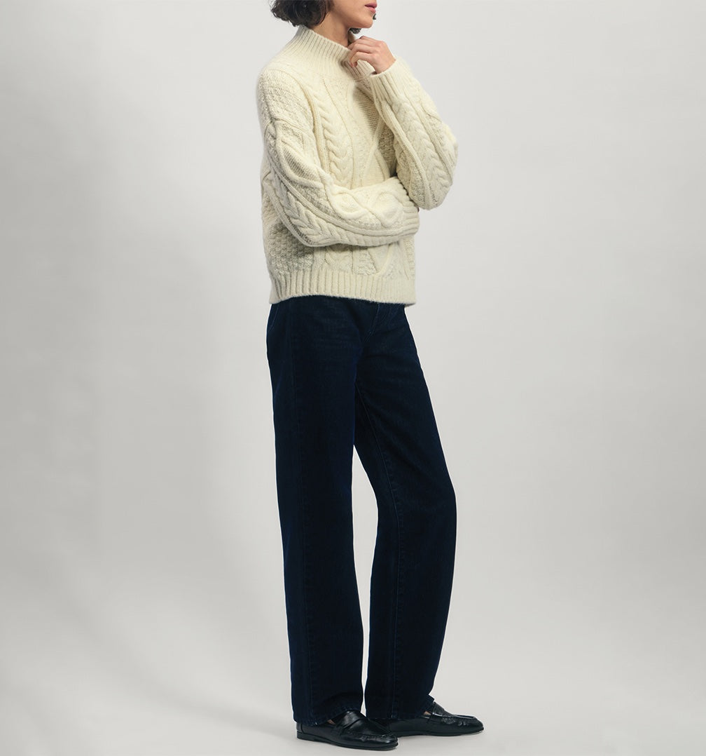 Sweater in Baby Alpaca Blend