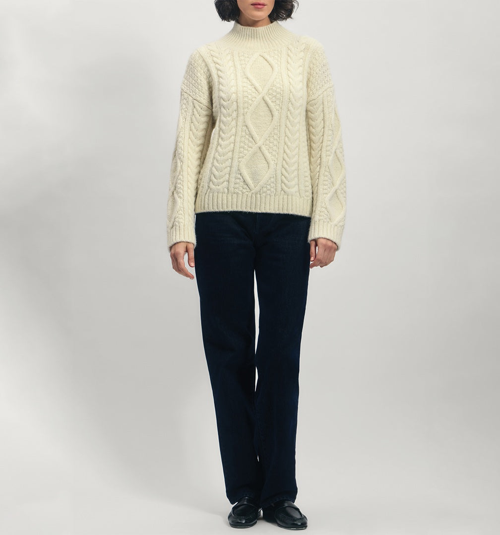 Sweater in Baby Alpaca Blend