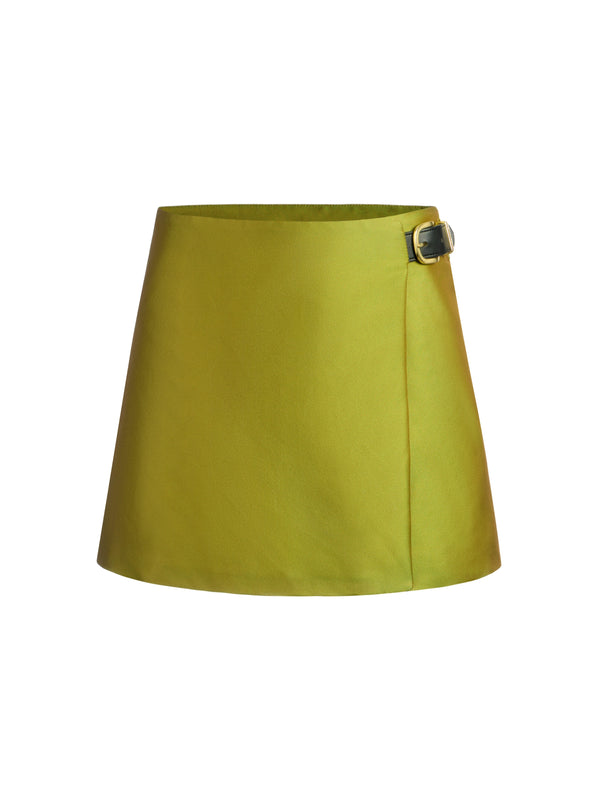 Mini Wrap Skirt in Viscose